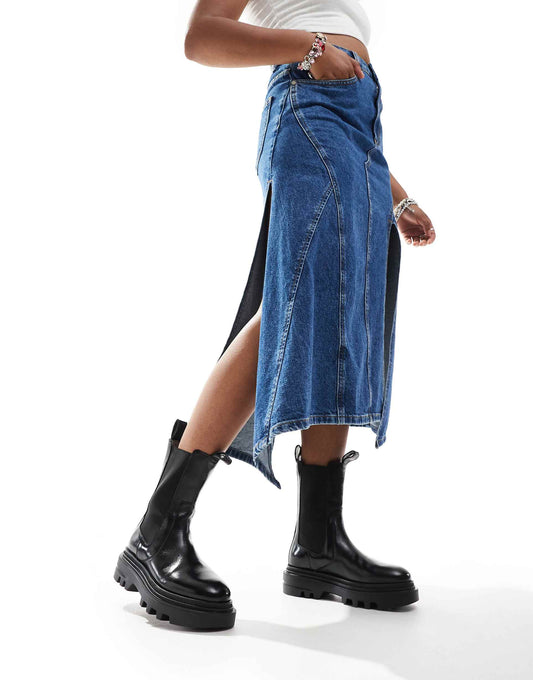 Alex Leather Chunky Chelsea Boots