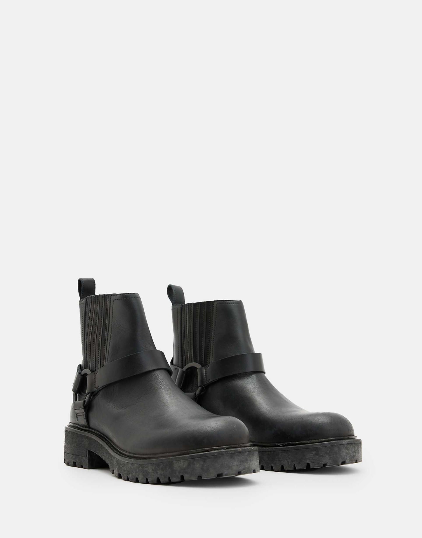 Hank Leather Biker Boots