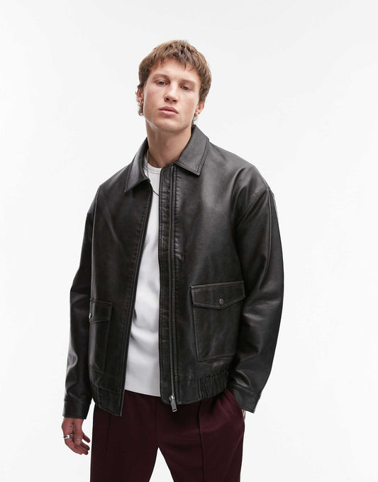 Faux Leather A2 Jacket