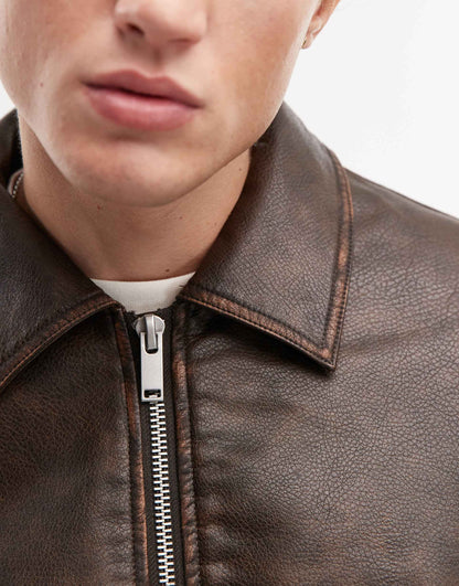 Faux Leather A2 Jacket
