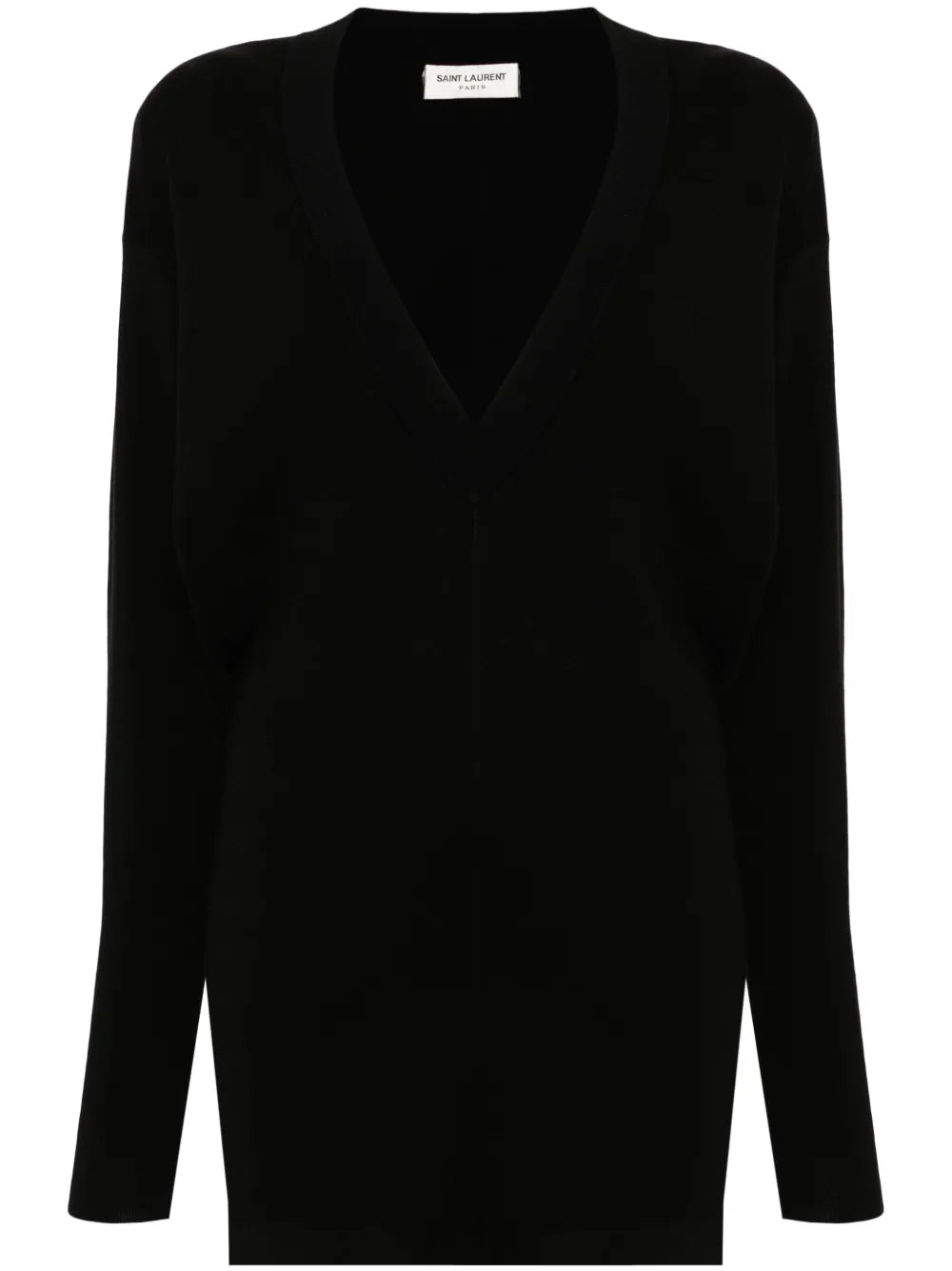 V-Neck Wool Dress