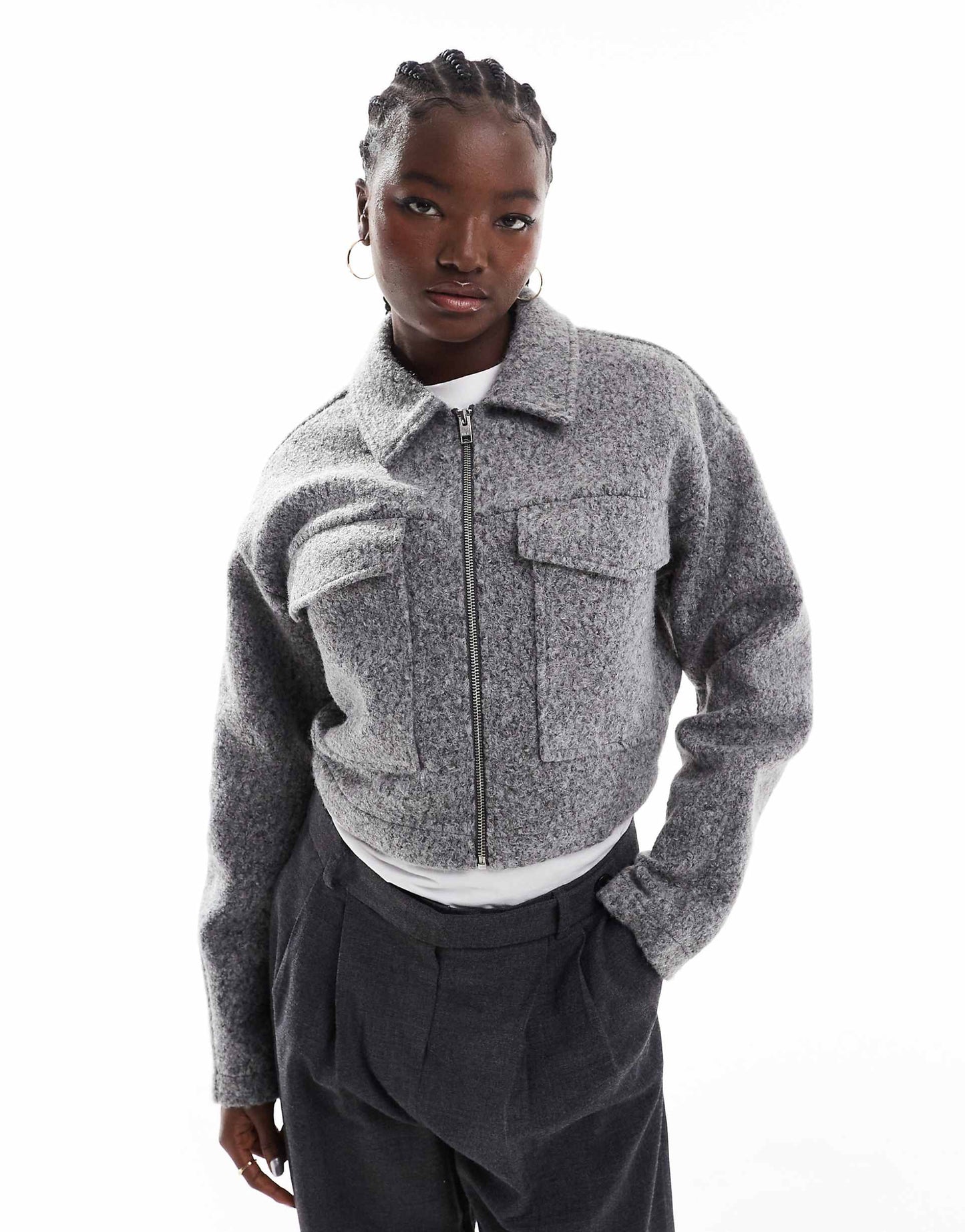 Collared Bomber Jacket