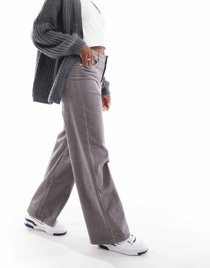 Wide Leg Cord Trouser