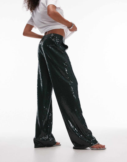 Sequin Tailored Trouser