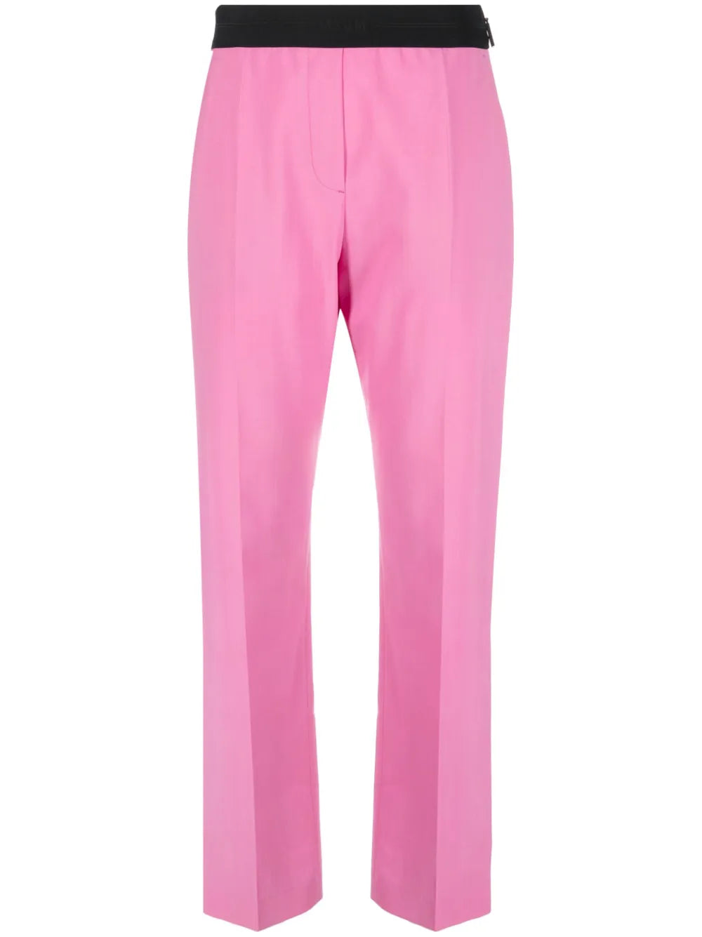 Logo-Waistband Tapered Trousers