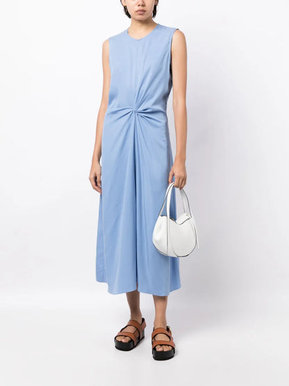Oona Twist-Detail Midi Dress