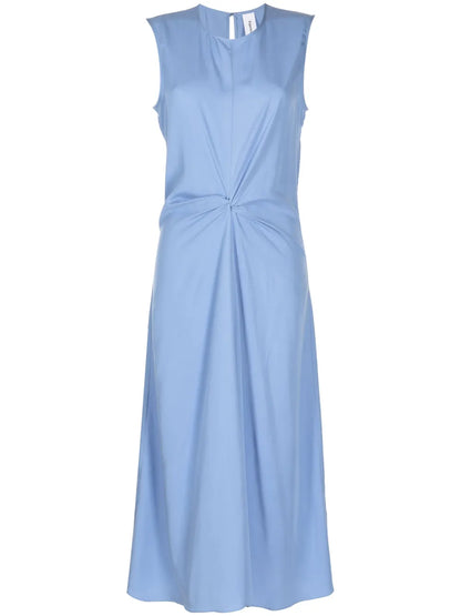 Oona Twist-Detail Midi Dress