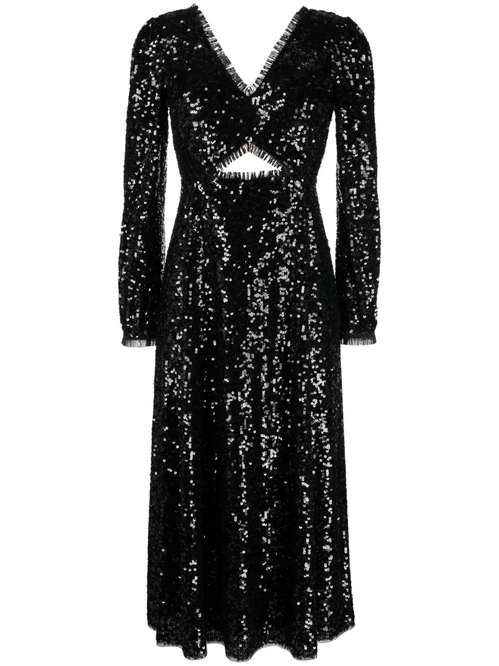 Elara Sequin-Embellished Midi Dress
