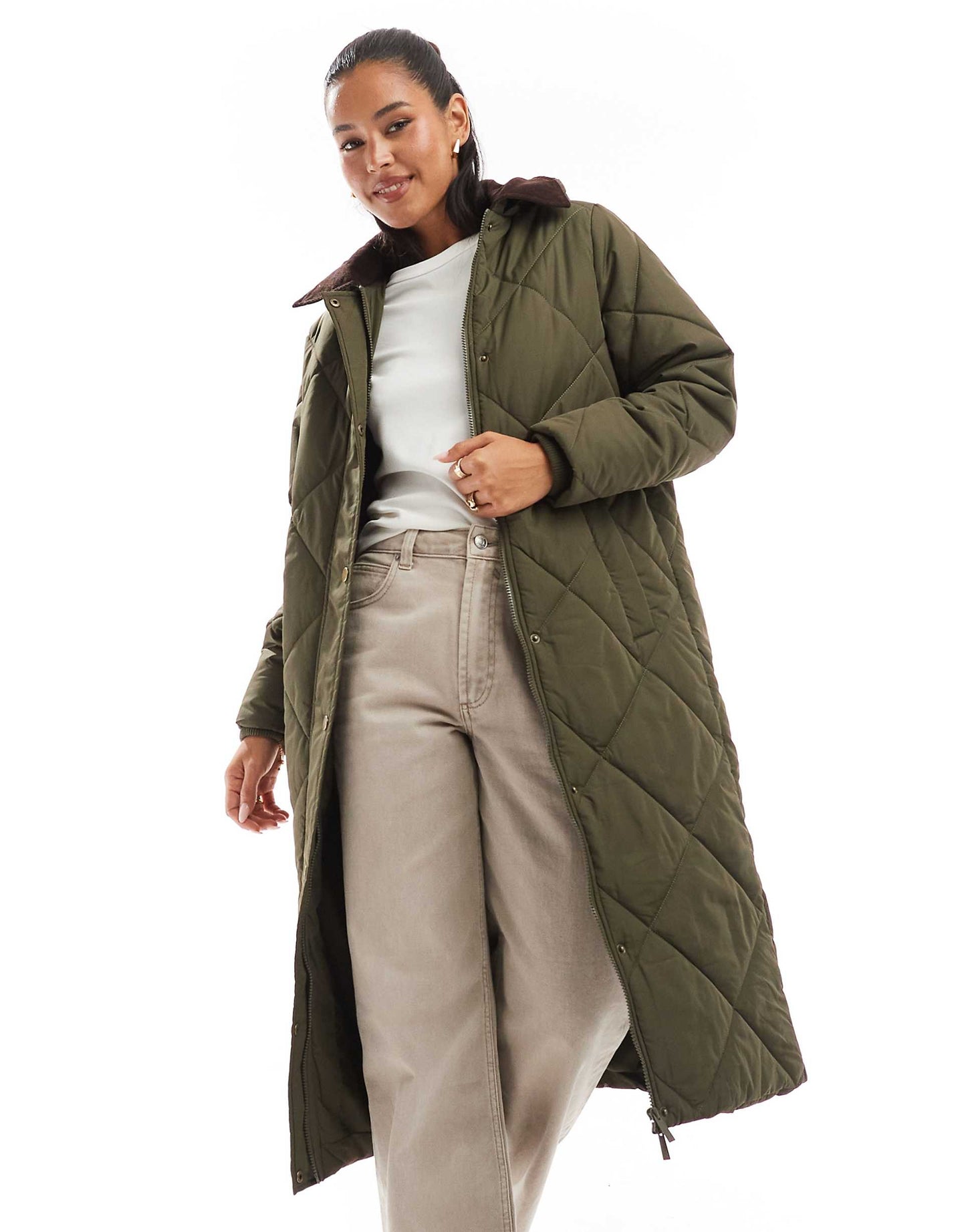 Quilted Longline Jacket