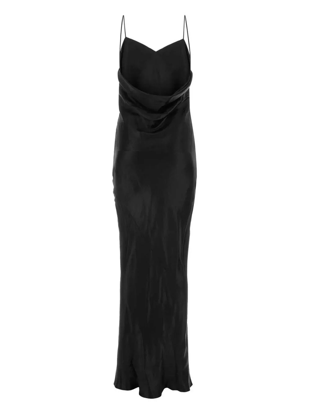 Cowl-Effect Silk Slip Dress