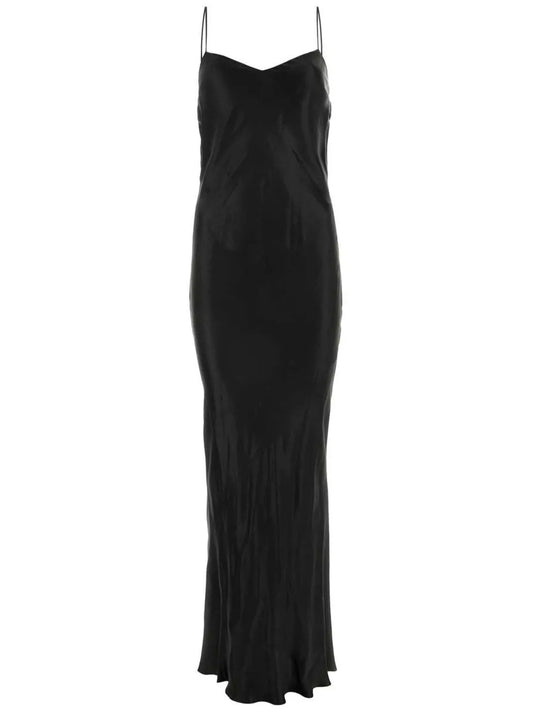 Cowl-Effect Silk Slip Dress