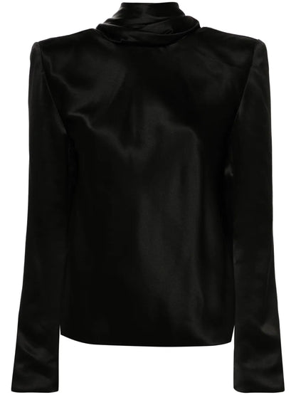 Draped-Detailing Blouse