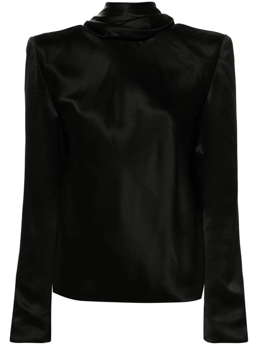 Draped-Detailing Blouse