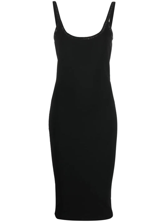 Crystal-Embellished Jersey Dress