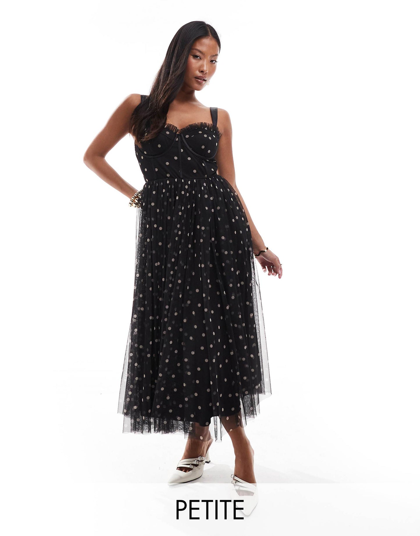Petite Corset Midi Dress