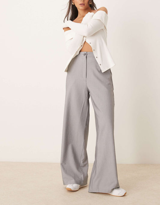 Tailored Relaxed Straight Leg Trousers