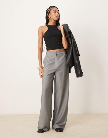 Tall Tailored Relaxed Straight Leg Trousers