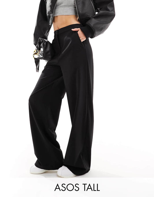 Tall Tailored Relaxed Straight Leg Trousers