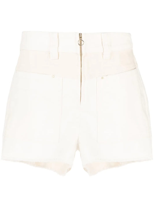 David Panelled Denim Shorts