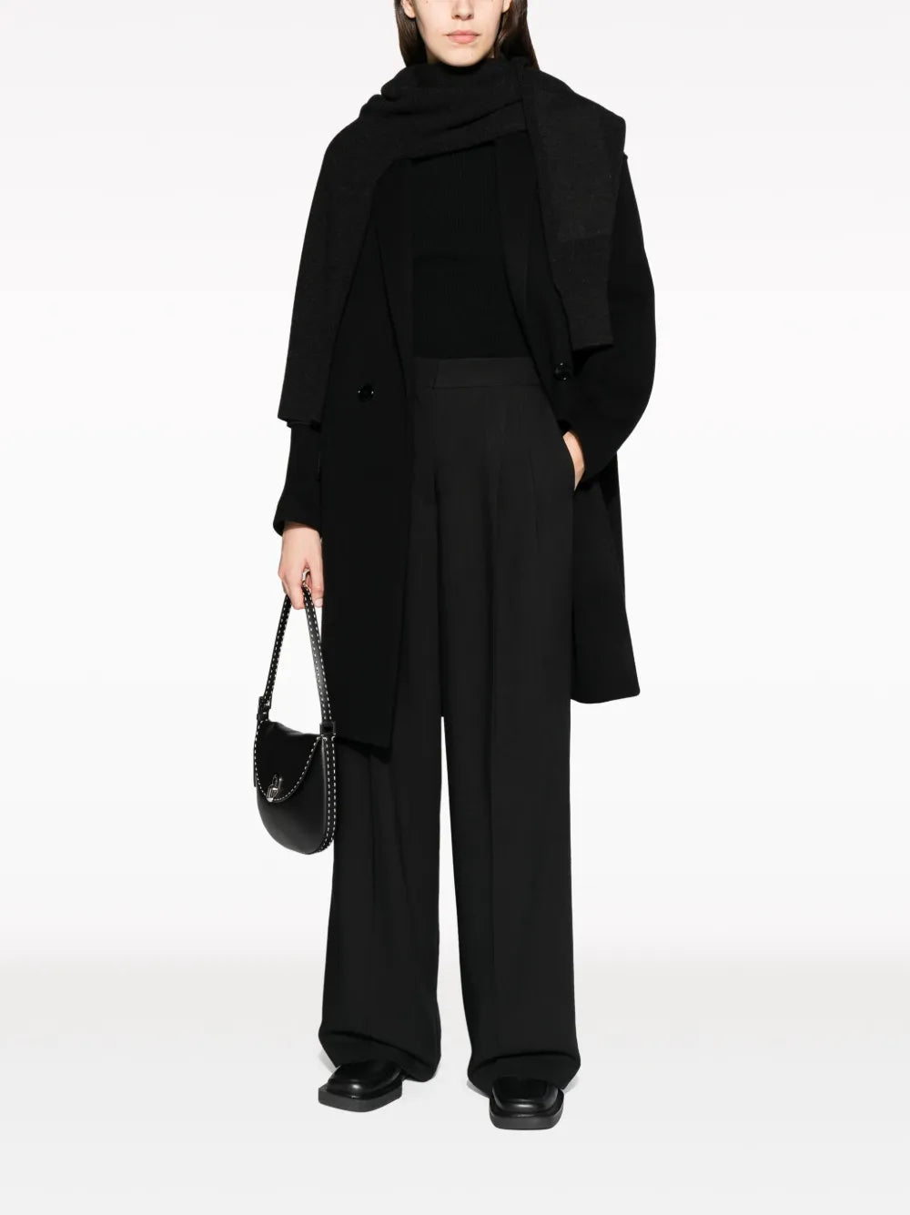 High-Waist Wide-Leg Trousers