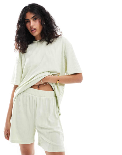 Textured Shorts Co-Ord