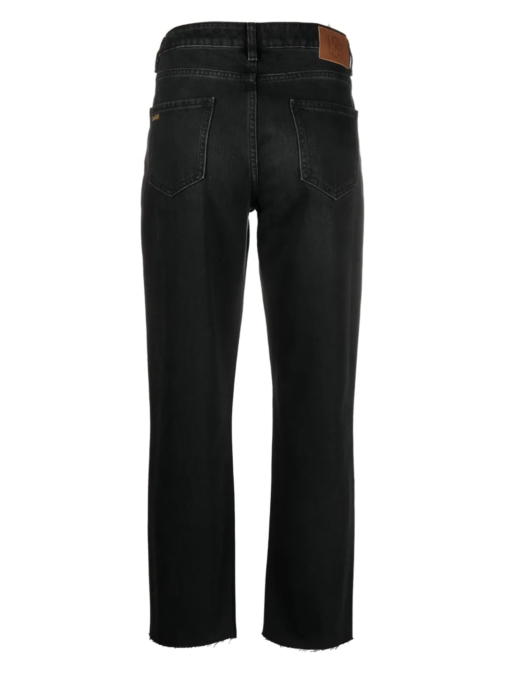 Logo-Patch Cropped Jeans