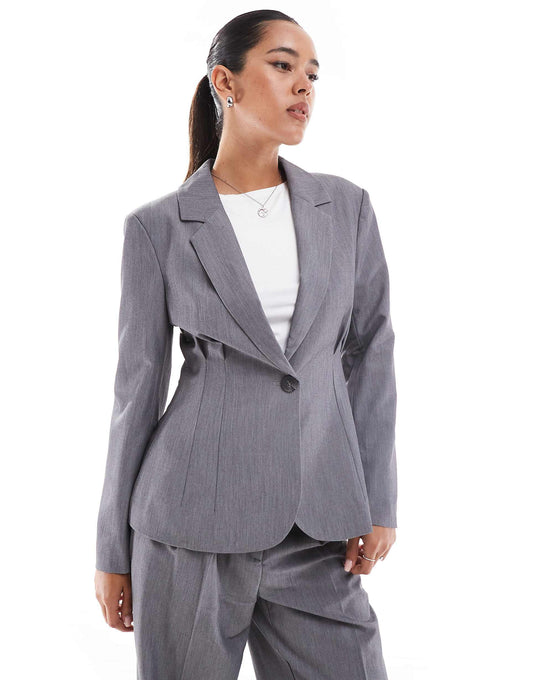 Tailored Cinched Waist Blazer Co-Ord