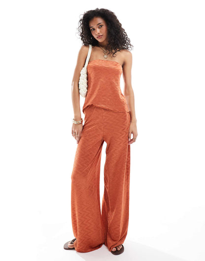 Co-Ord Plisse Longline Bandeau