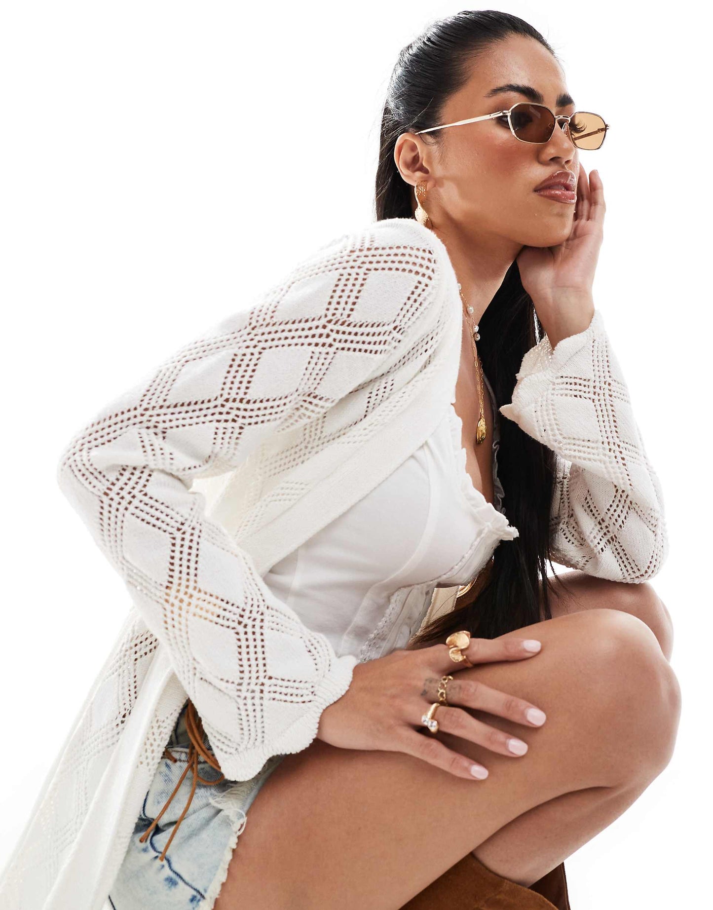 Crochet Maxi Cardigan