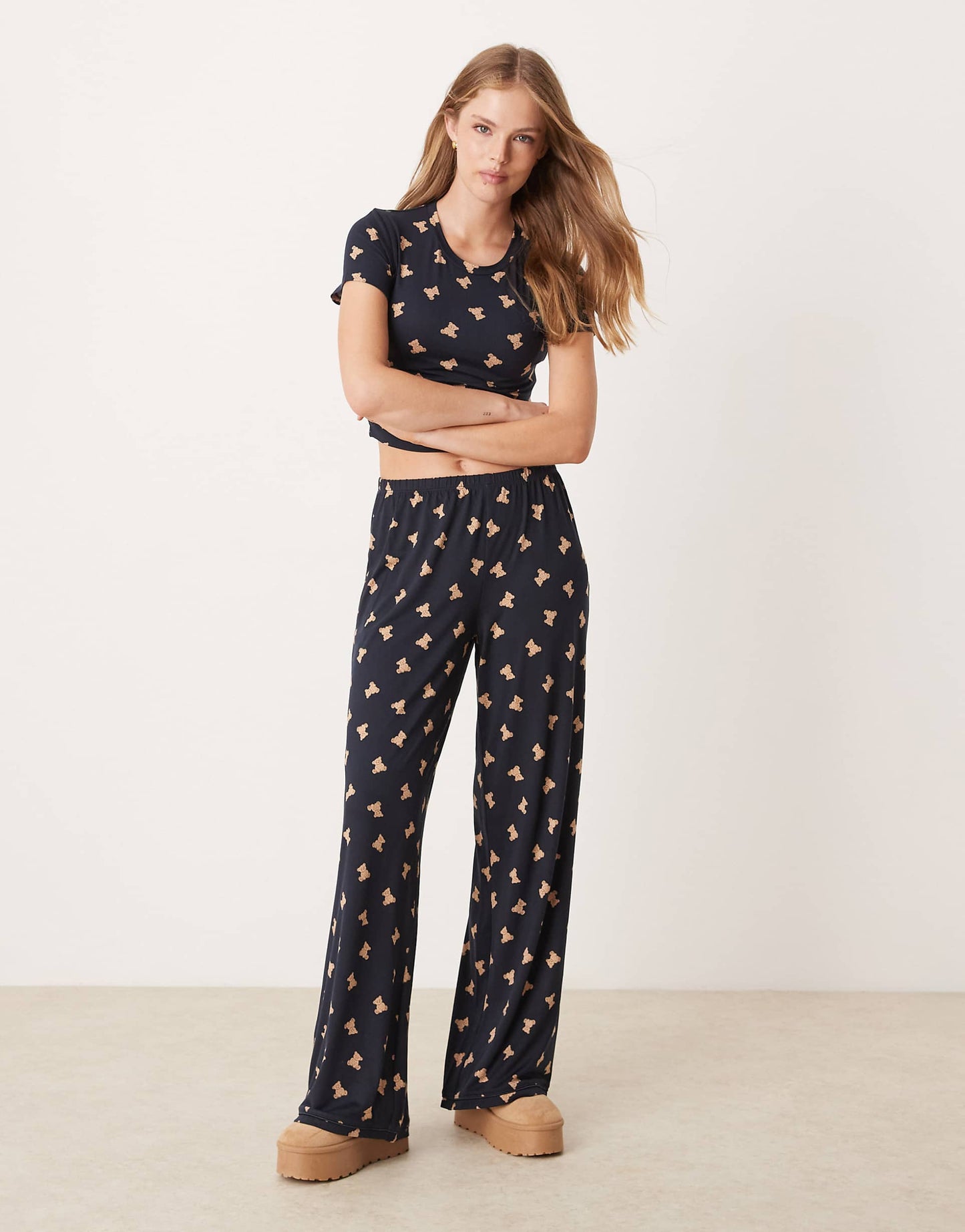 Poly T-Shirt And Trouser Pyjama Set