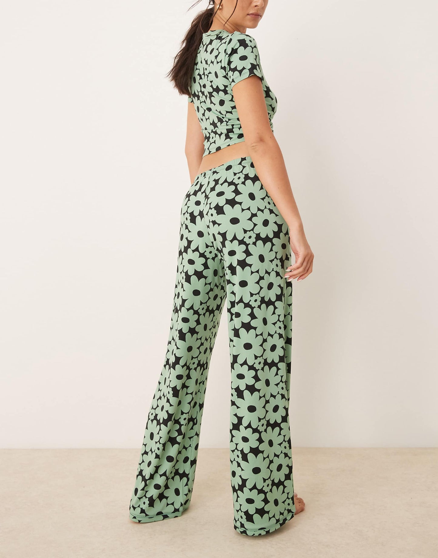 Poly T-Shirt And Trouser Pyjama Set