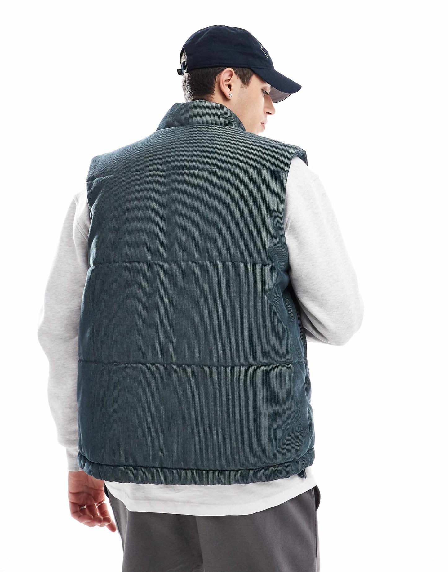 Cord Gilet With Wash