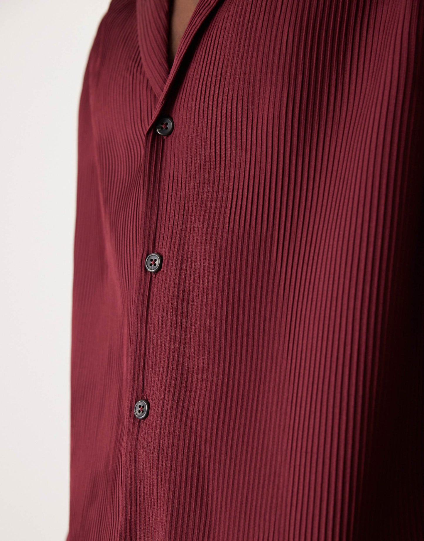 Boxy Oversized Plisse Shirt