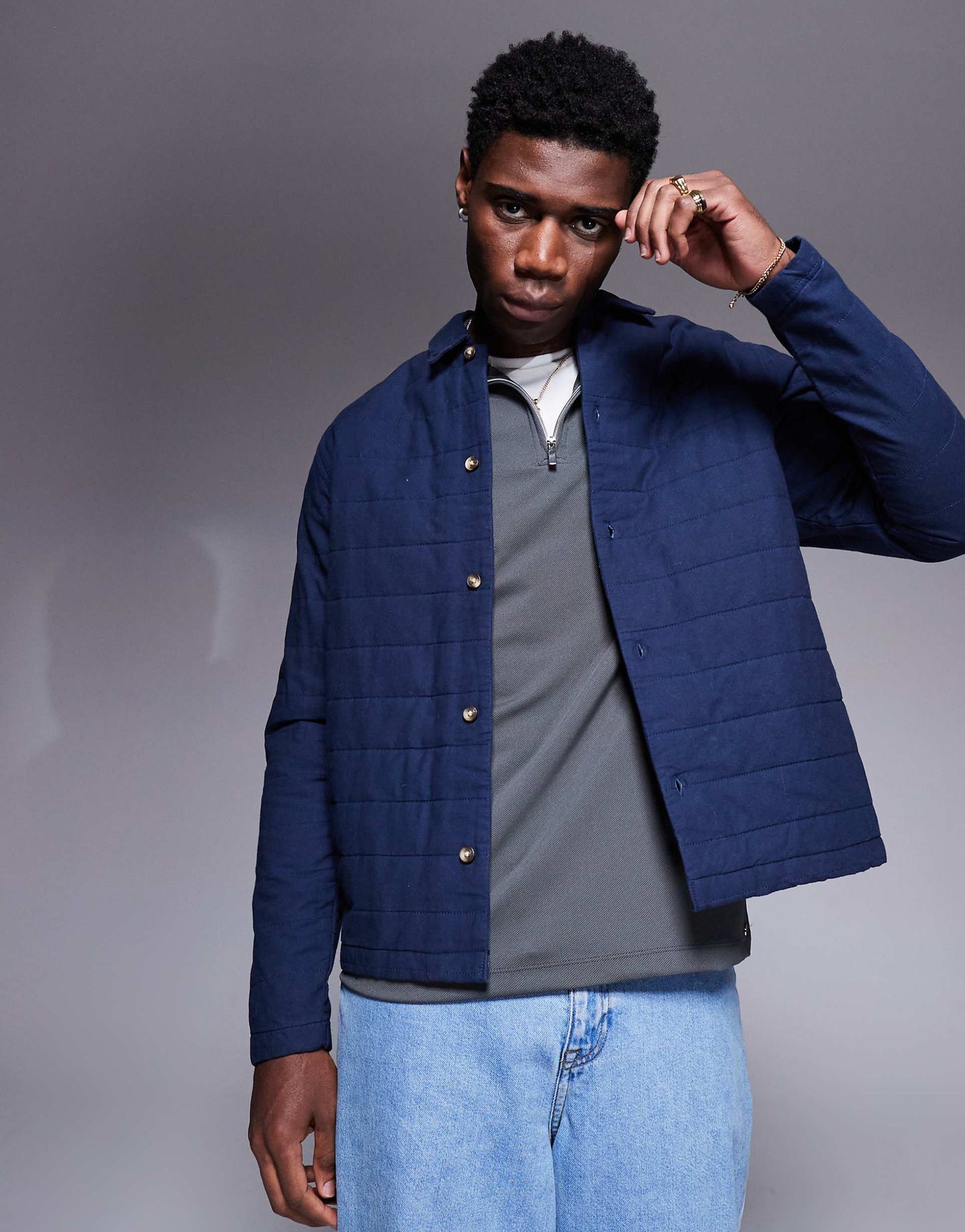Boxy Quilted Overshirt