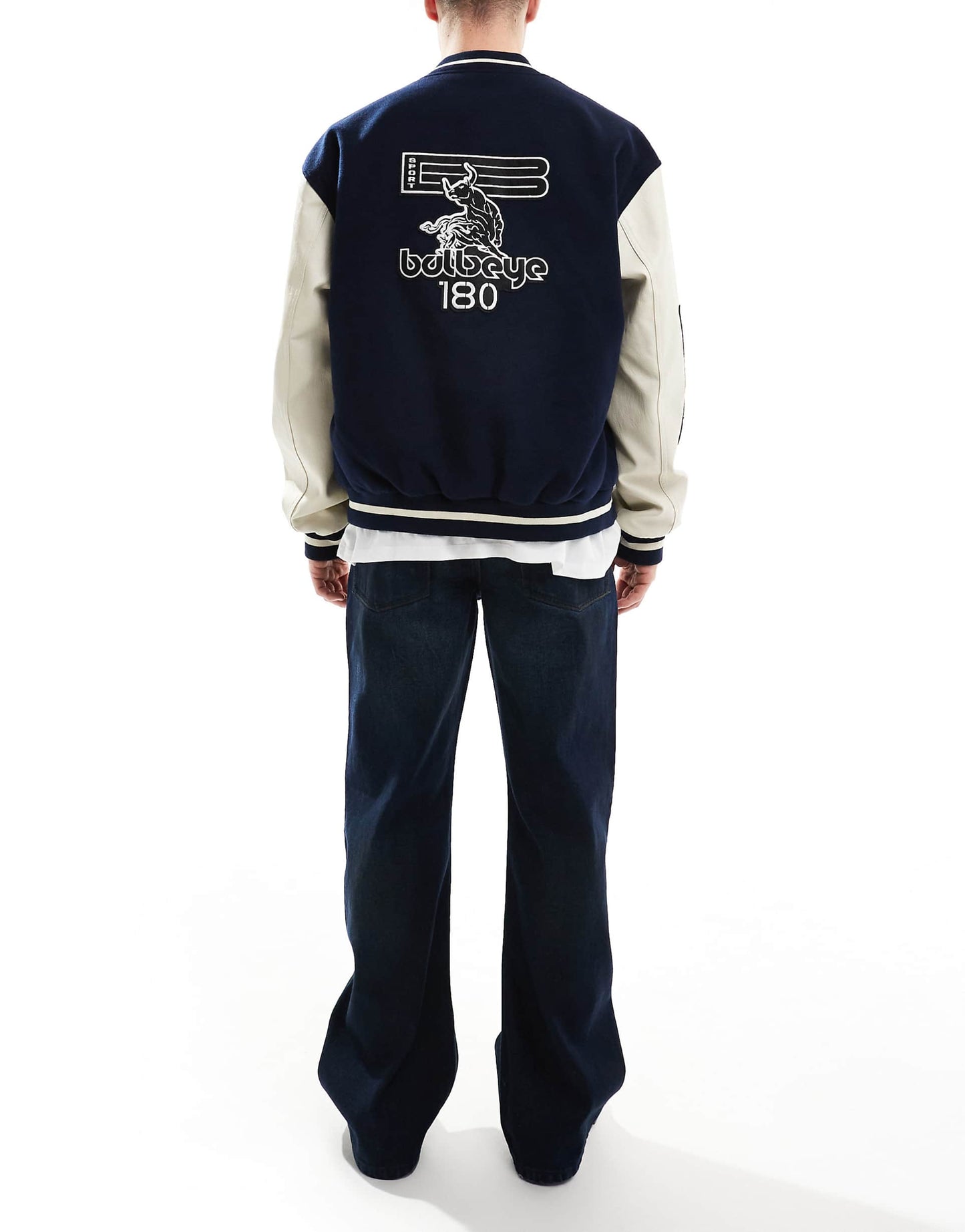 Wide Flare Jeans With Creasing