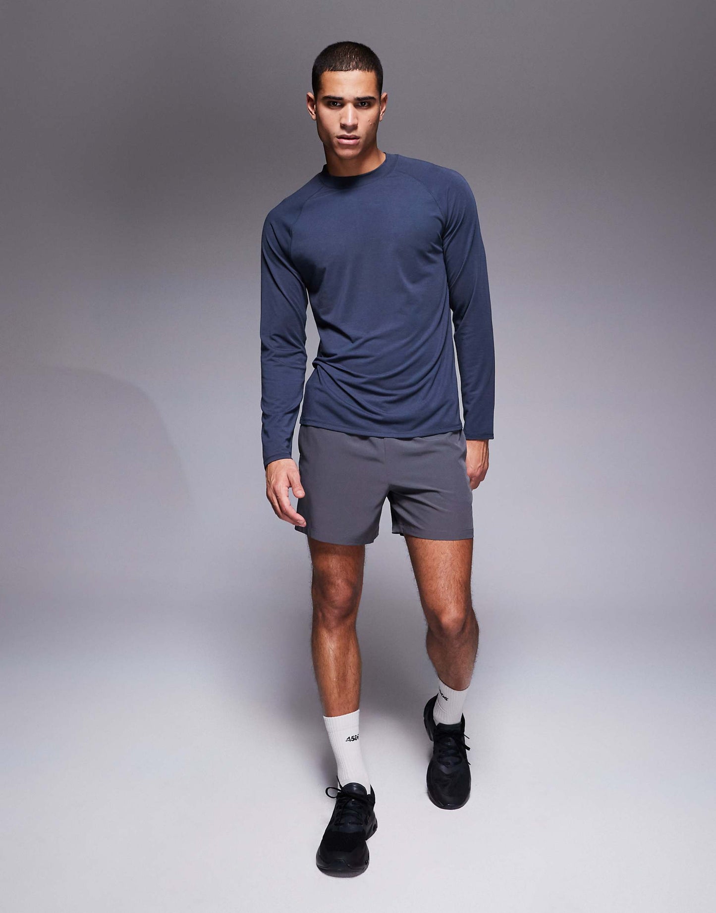 Performance Jersey Mock Neck Slim Fit Training Long Sleeve