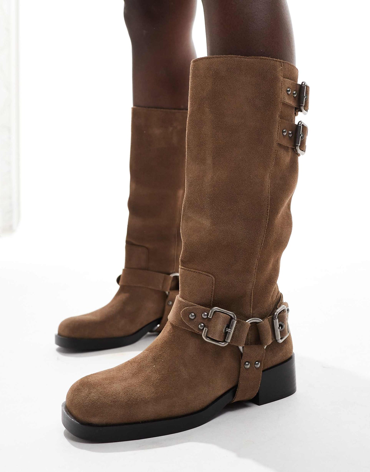 Leather Biker Boot