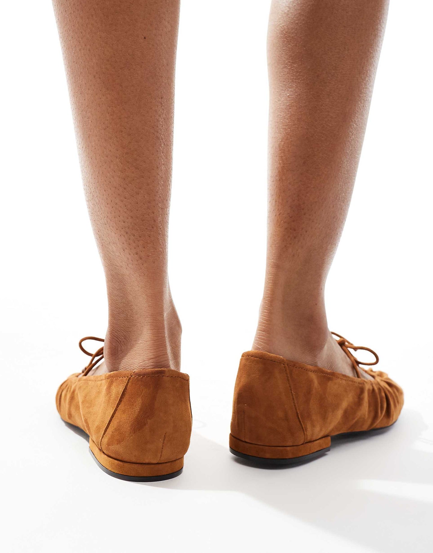 Faux Suede Ballet Shoe