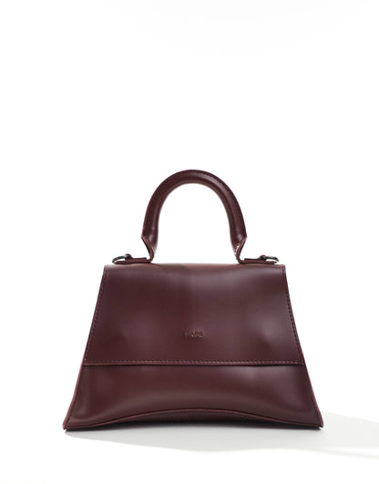 Mini Curved Bottom Grab Bag With Cross Body Strap
