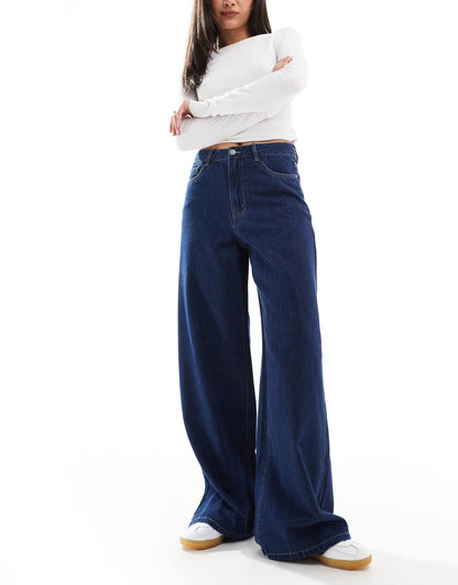 Denim Wide Leg Jeans