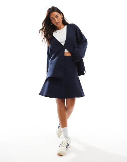 Throw On Knitted Cardigan Co-Ord