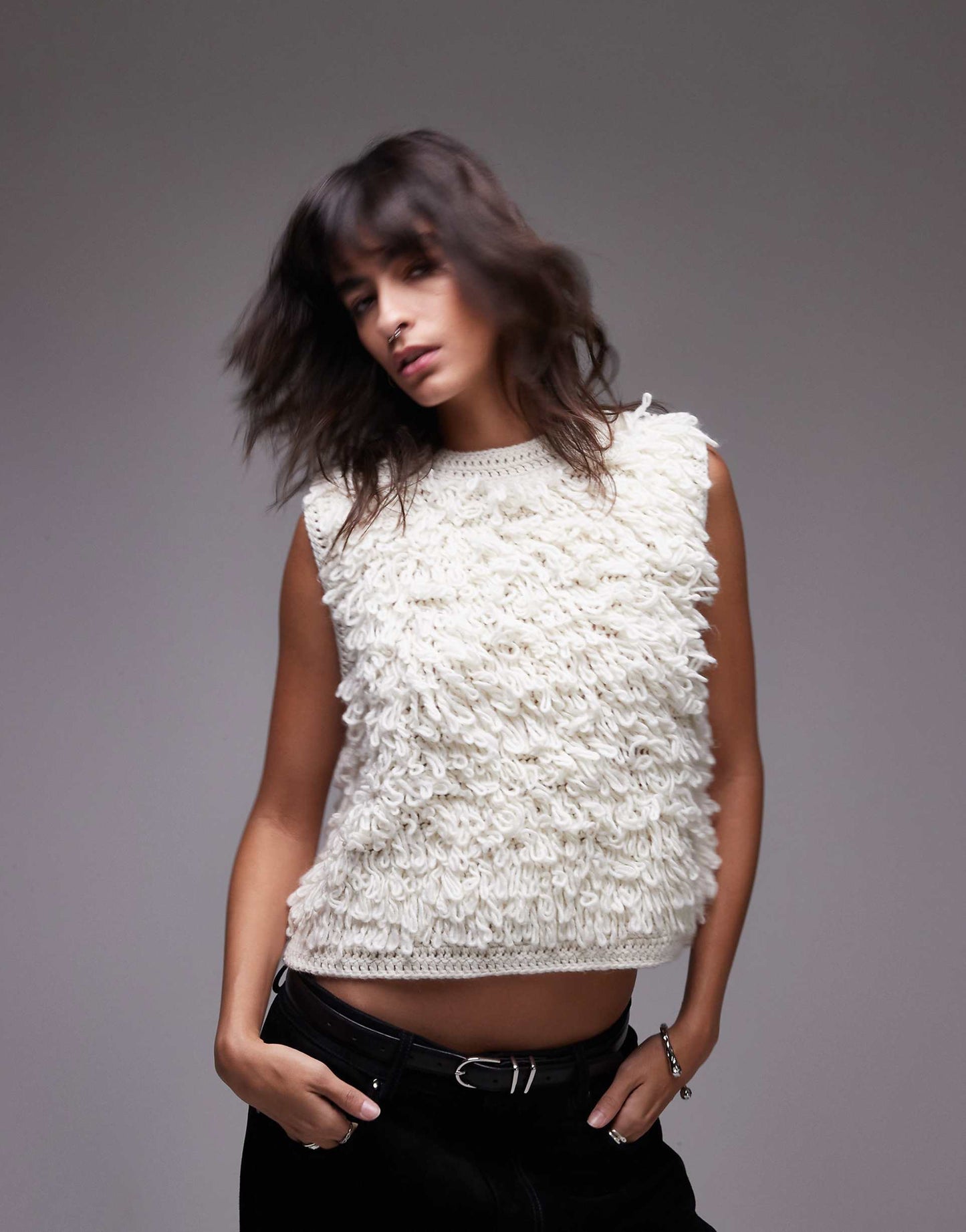 Hand Knitted Loop Vest