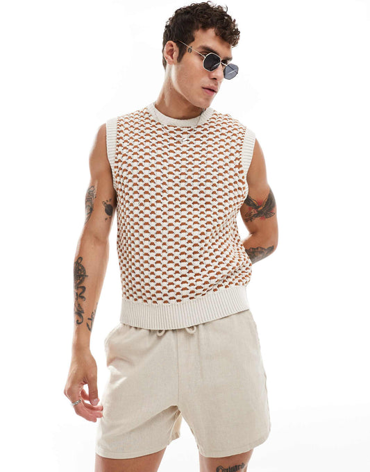 Orange Detailed Vest