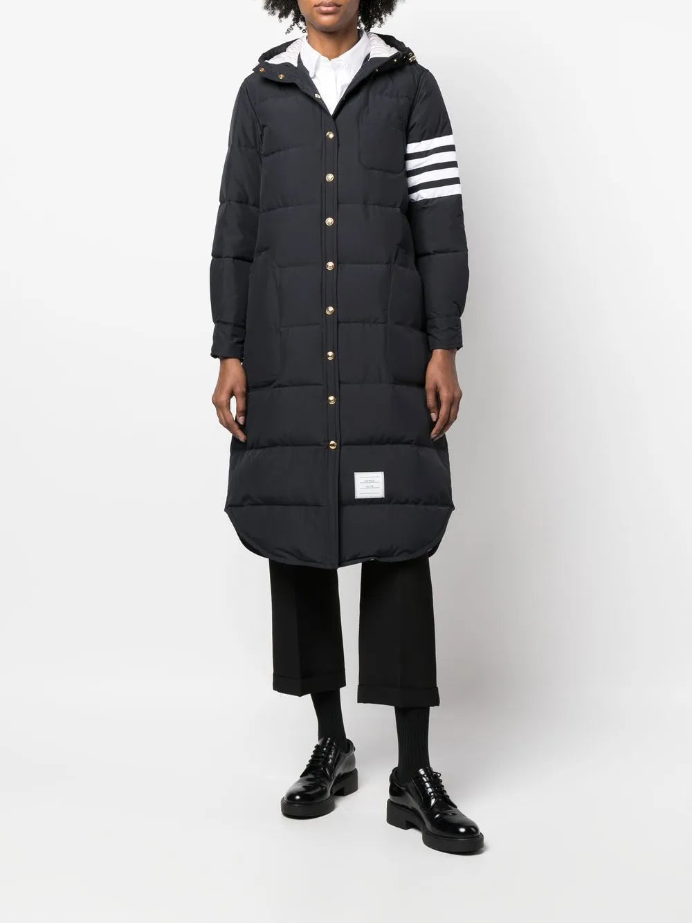 4-Bar Hooded Padded Coat