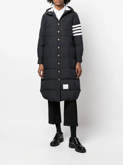 4-Bar Hooded Padded Coat