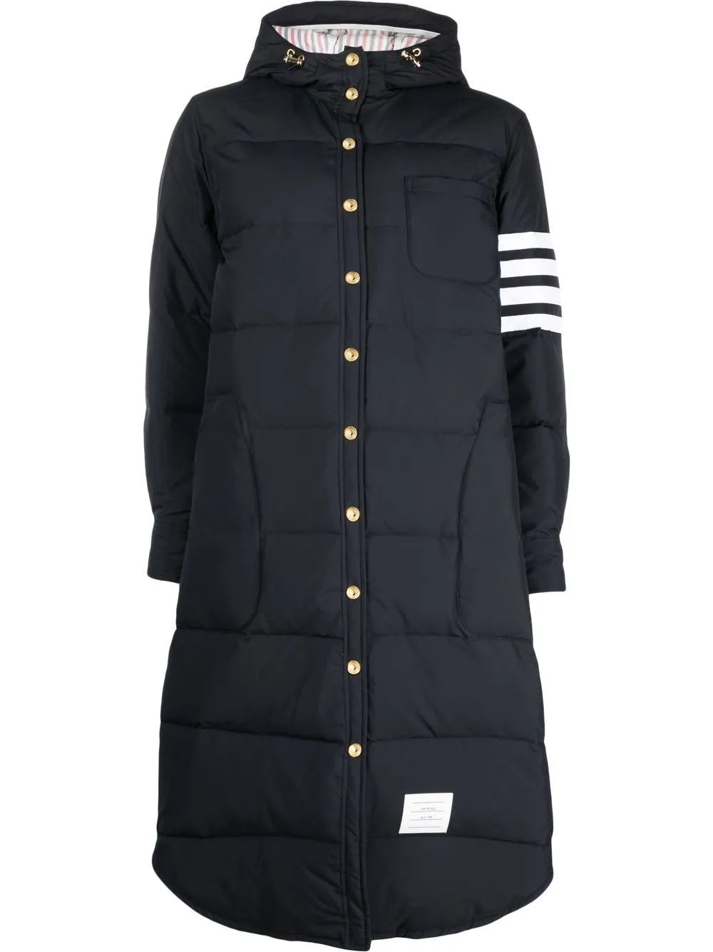 4-Bar Hooded Padded Coat