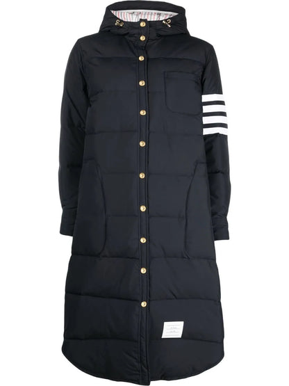 4-Bar Hooded Padded Coat
