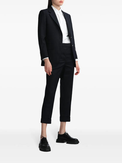 Super 120'S Wool Twill Slim-Fit Trousers