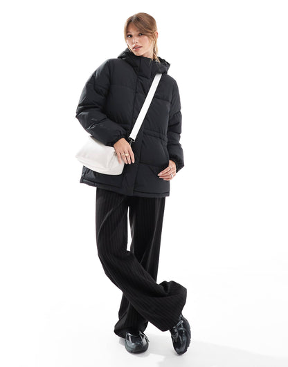 Drawstring Hooded Puffer Jacket