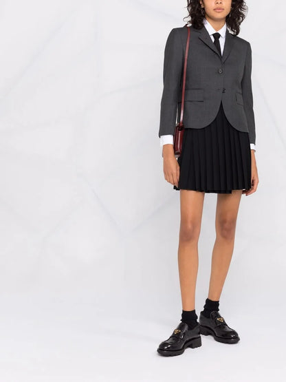 Cropped Single-Breasted Blazer